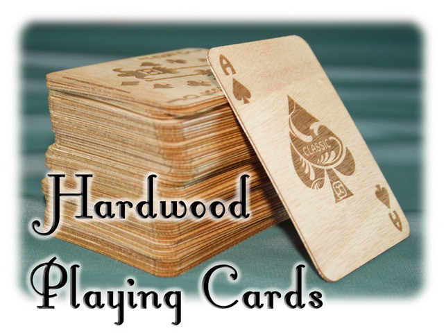 Hardwood Playing Cards Real Wood Made Max Playing Cards