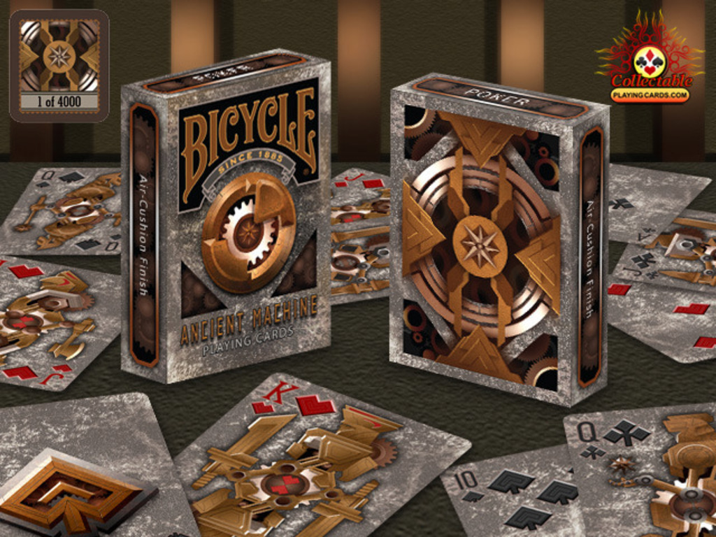 Bicycle Ancient machine playing cards Limited Edition, numbered seals poker 