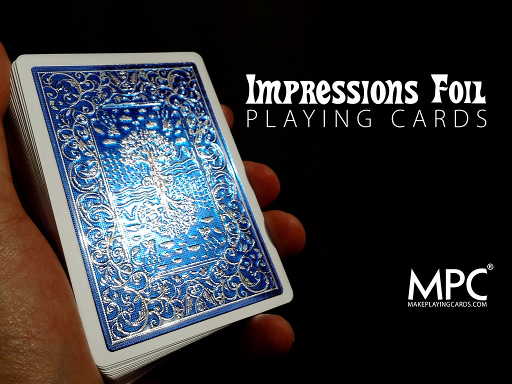 Playing Cards New Deck Impressions Metallic Foil Green
