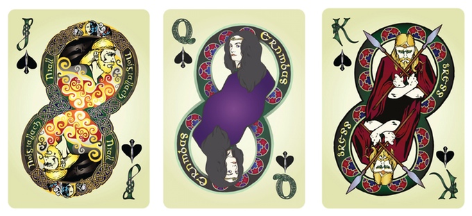 Bicycle Celtic Myth Playing Cards Symmetrical 