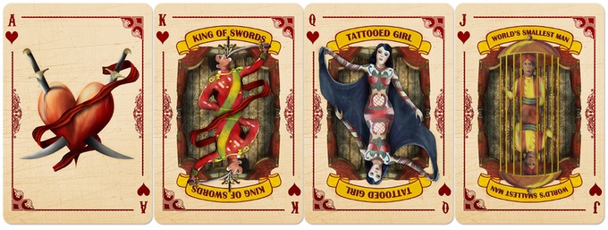 Sideshow freaks playing cards outlet