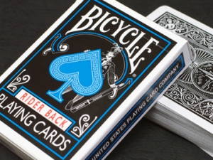 1 DECK Bicycle Japan black-blue playing cards  USA SELLER! 