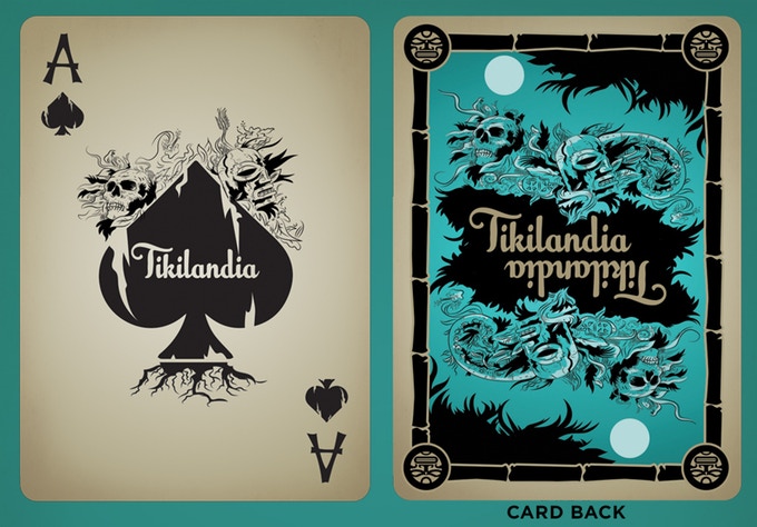 Tikilandia Playing CardsPoker Deck Printed by USPCCCollectable 