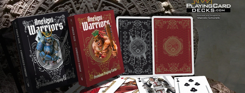 Ancient WarriorsBlackPlaying CardsPoker DeckCollectable 