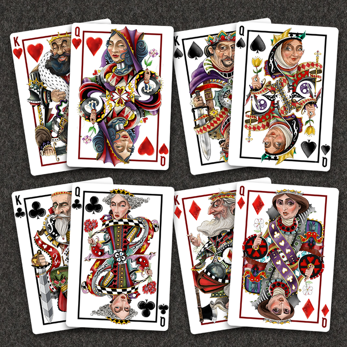 Игра 22 карты. White Knuckles playing Cards.