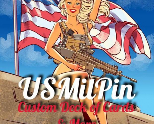 MILITARY PIN-UP Playing Cards. 