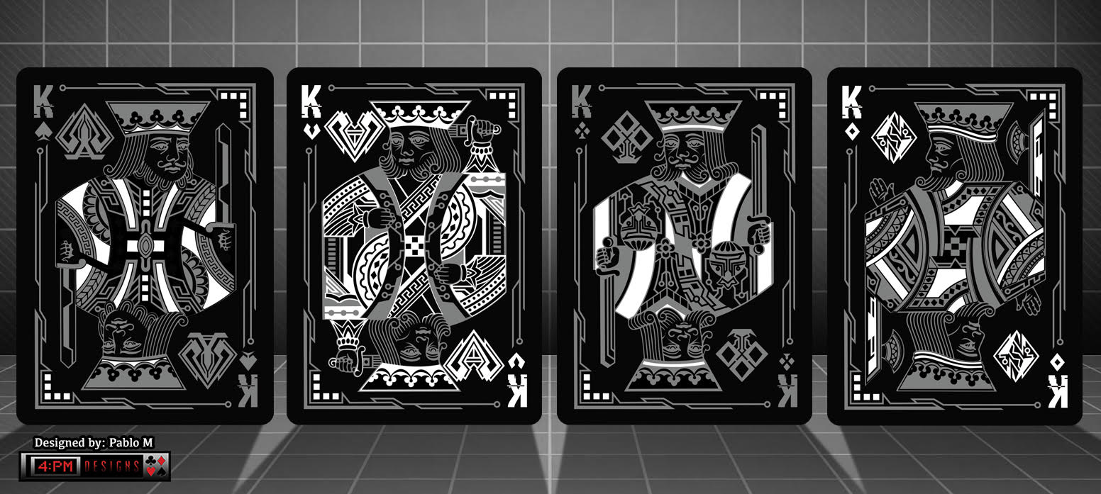 BLACKOUT KINGDOM BICYCLE DECK LIMITED SIDE TUCK OF PLAYING CARDS MAGIC TRICKS 