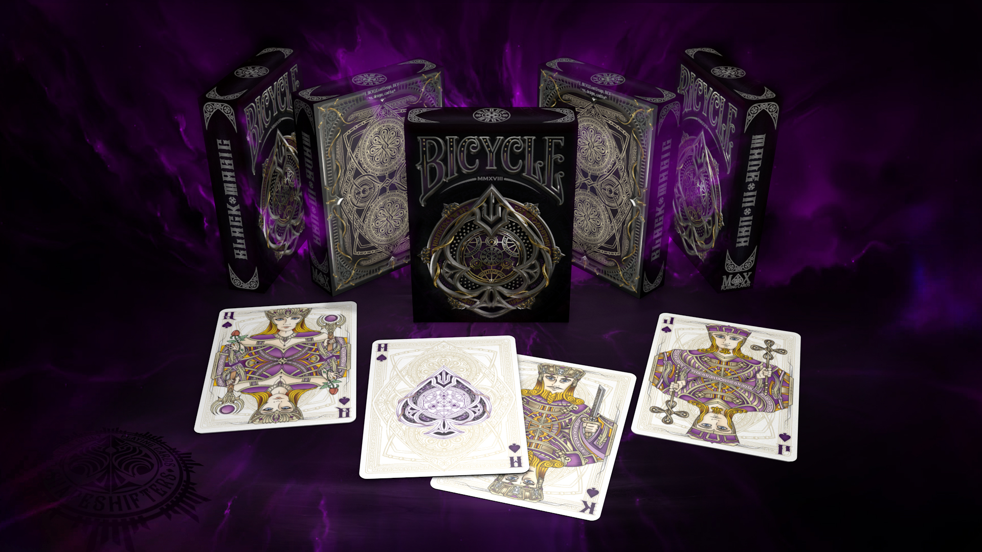 Bicycle black magic top playing cards
