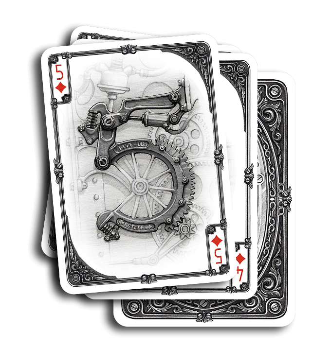 Aristo Steampunk Playing Cards A Mechanical And Retro Futuristic Deck Max Playing Cards