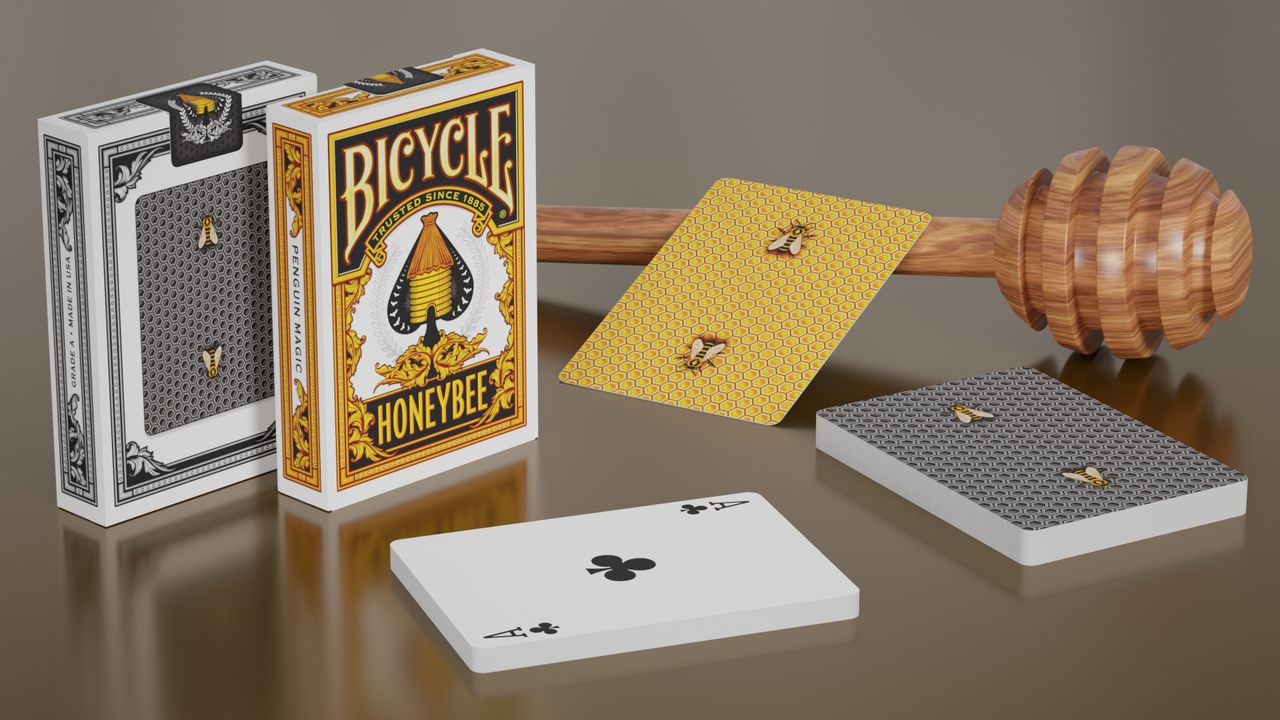 Bicycle Honeybee Playing Cards Bienen Poker Spielkarten Yellow 