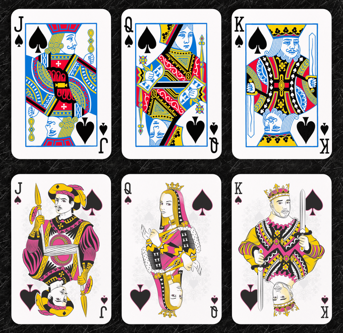 BICYCLE NEON RIDER BACK Playing Cards. The classic deck with an