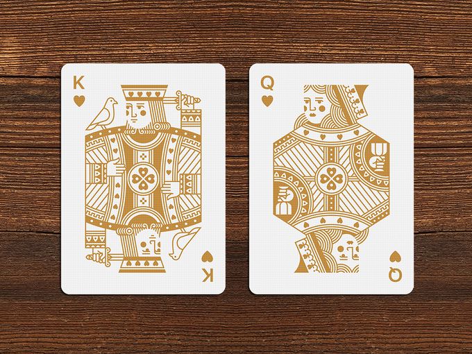 Jack queen and king stylized playing cards Vector Image